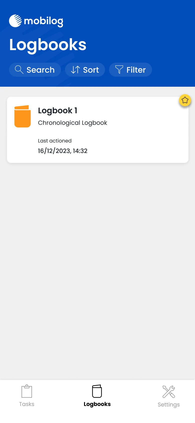 Mobilog Web screenshot